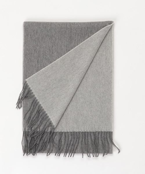 SMILE ORCHID（スマイルオーキッド）の「カシミヤリバーシブルストール（ストール/ショール・レディース・ベージュ/ブラック/ブラウン/グレー/グレイッシュベージュ/ネイビー/ピンク系その他/ワインレッド・FREE）」の4枚目の写真