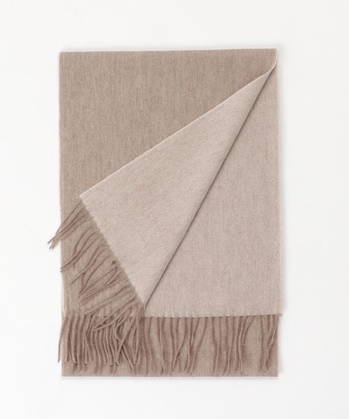 SMILE ORCHID（スマイルオーキッド）の「カシミヤリバーシブルストール（ストール/ショール・レディース・ベージュ/ブラック/ブラウン/グレー/グレイッシュベージュ/ネイビー/ピンク系その他/ワインレッド・FREE）」の6枚目の写真