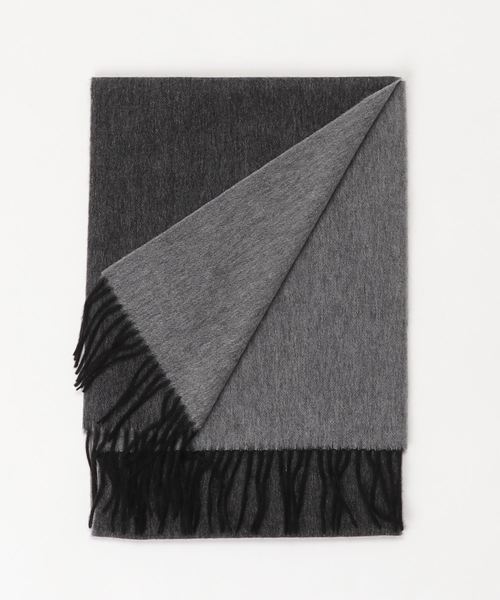 SMILE ORCHID（スマイルオーキッド）の「カシミヤリバーシブルストール（ストール/ショール・レディース・ベージュ/ブラック/ブラウン/グレー/グレイッシュベージュ/ネイビー/ピンク系その他/ワインレッド・FREE）」の3枚目の写真