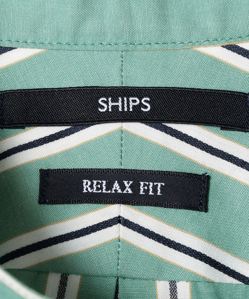 SHIPS（シップス）の「SU: ビッグシルエット バンドカラー シャツ（シャツ/ブラウス・メンズ・ライトホワイト/グレー/グリーン/ライトブルー・S/M/L）」の7枚目の写真