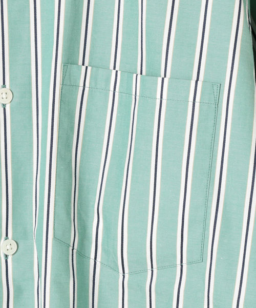 SHIPS（シップス）の「SU: ビッグシルエット バンドカラー シャツ（シャツ/ブラウス・メンズ・ライトホワイト/グレー/グリーン/ライトブルー・S/M/L）」の8枚目の写真