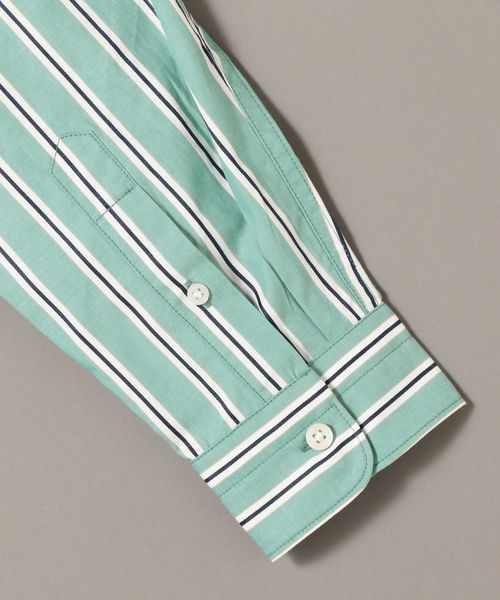 SHIPS（シップス）の「SU: ビッグシルエット バンドカラー シャツ（シャツ/ブラウス・メンズ・ライトホワイト/グレー/グリーン/ライトブルー・S/M/L）」の11枚目の写真