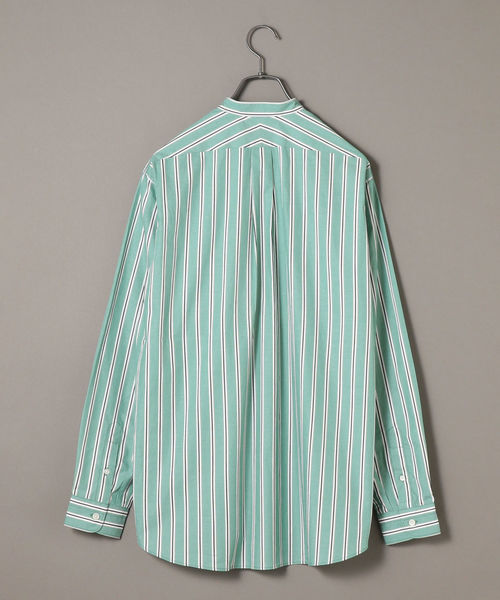 SHIPS（シップス）の「SU: ビッグシルエット バンドカラー シャツ（シャツ/ブラウス・メンズ・ライトホワイト/グレー/グリーン/ライトブルー・S/M/L）」の12枚目の写真