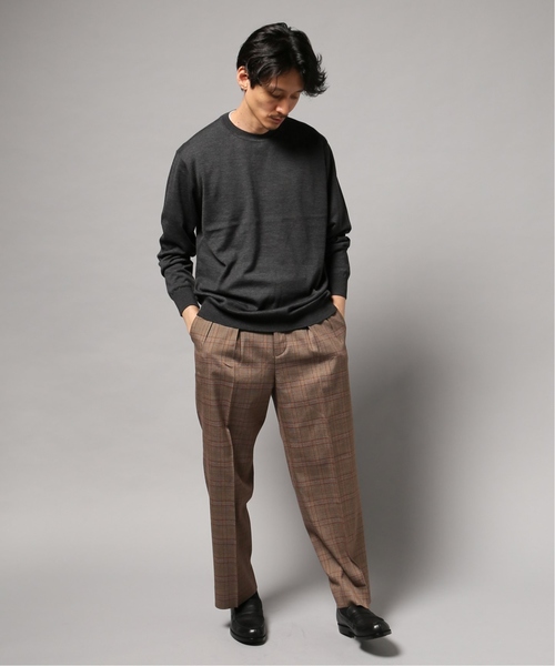 EDIFICE(エディフィス)の「16ゲージ クルーネックニット(ニット/セーター・メンズ・ブラック/グレー/ホワイト×ホワイト/ブラウン系その他/ネイビー/ラスタ・SMALL/MEDIUM/LARGE/X-LARGE/FREE)」の7枚目の写真