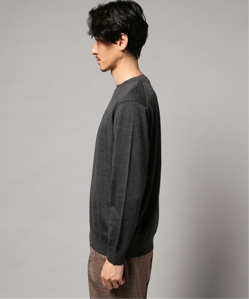 EDIFICE(エディフィス)の「16ゲージ クルーネックニット(ニット/セーター・メンズ・ブラック/グレー/ホワイト×ホワイト/ブラウン系その他/ネイビー/ラスタ・SMALL/MEDIUM/LARGE/X-LARGE/FREE)」の9枚目の写真