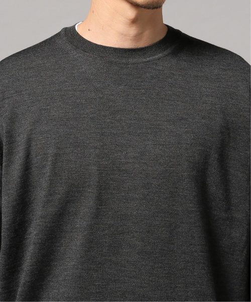 EDIFICE(エディフィス)の「16ゲージ クルーネックニット(ニット/セーター・メンズ・ブラック/グレー/ホワイト×ホワイト/ブラウン系その他/ネイビー/ラスタ・SMALL/MEDIUM/LARGE/X-LARGE/FREE)」の11枚目の写真