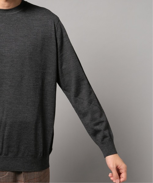 EDIFICE(エディフィス)の「16ゲージ クルーネックニット(ニット/セーター・メンズ・ブラック/グレー/ホワイト×ホワイト/ブラウン系その他/ネイビー/ラスタ・SMALL/MEDIUM/LARGE/X-LARGE/FREE)」の13枚目の写真