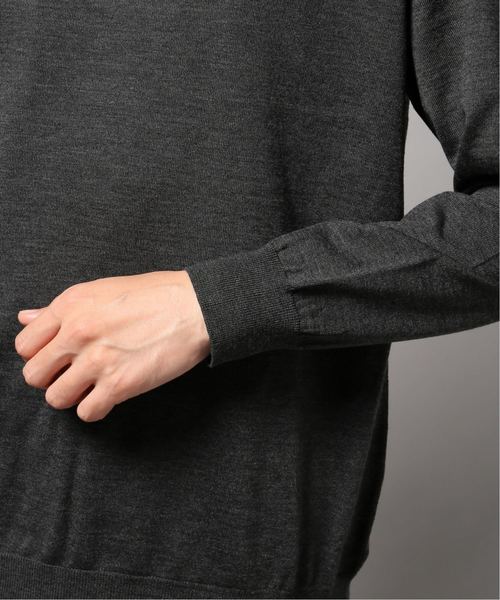 EDIFICE(エディフィス)の「16ゲージ クルーネックニット(ニット/セーター・メンズ・ブラック/グレー/ホワイト×ホワイト/ブラウン系その他/ネイビー/ラスタ・SMALL/MEDIUM/LARGE/X-LARGE/FREE)」の14枚目の写真