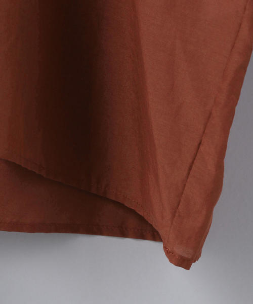 6(ロク)の「<6(ROKU)>WASHED VOLUME SHIRT/シャツ(シャツ/ブラウス・レディース・ブラック/ワインレッド・38/36)」の5枚目の写真