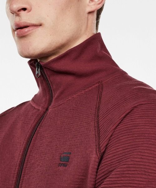G-STAR(ジースター)の「Jirgi Zip Round Neck Top(Tシャツ/カットソー・メンズ・ダークブラック/ダークオリーブ/ワインレッド・LARGE/MEDIUM/SMALL/X-LARGE/X-SMALL)」の7枚目の写真