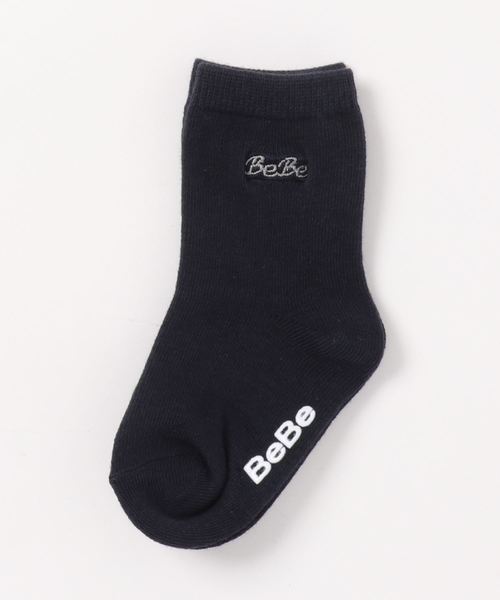 BeBe（ベベ）の「ショートソックス（ソックス/靴下・キッズ・ホワイト/ブラック/ネイビー・11/22/15 /13/17/19）」の3枚目の写真