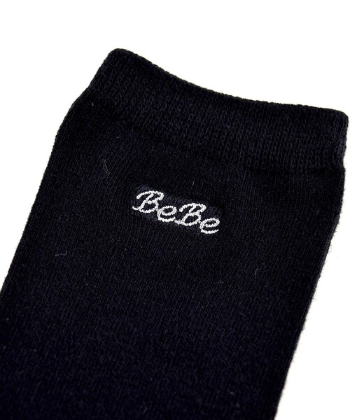 BeBe（ベベ）の「ショートソックス（ソックス/靴下・キッズ・ホワイト/ブラック/ネイビー・11/22/15 /13/17/19）」の6枚目の写真