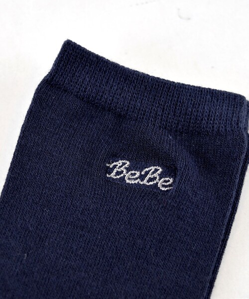 BeBe（ベベ）の「ショートソックス（ソックス/靴下・キッズ・ホワイト/ブラック/ネイビー・11/22/15 /13/17/19）」の8枚目の写真