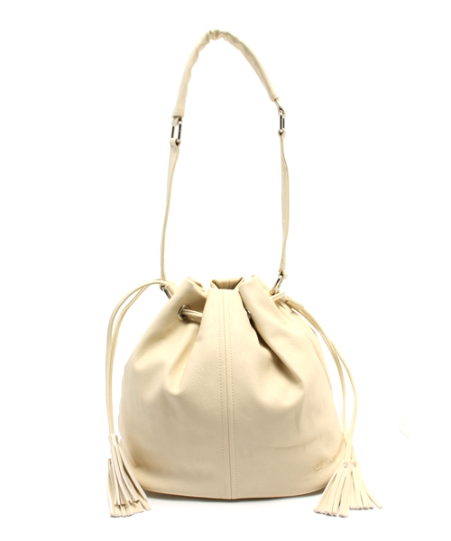 Kastane（カスタネ）の「【Kastane】巾着BAG（トートバッグ・レディース・ネイビー/アイボリー/キャメル・FREE）」の2枚目の写真