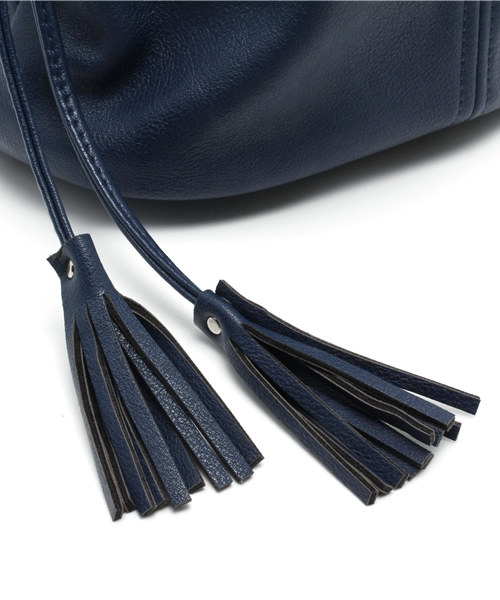 Kastane（カスタネ）の「【Kastane】巾着BAG（トートバッグ・レディース・ネイビー/アイボリー/キャメル・FREE）」の7枚目の写真