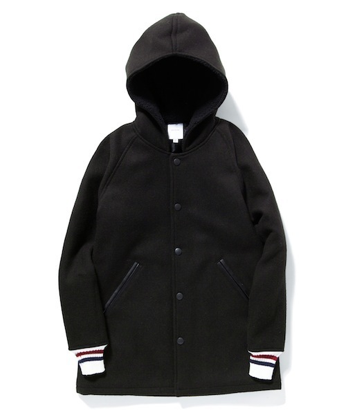 rehacer(レアセル)の「School Stadium Jacket(スタジャン・レディース・ブラック/ネイビー・LARGE/SMALL/MEDIUM)」の2枚目の写真