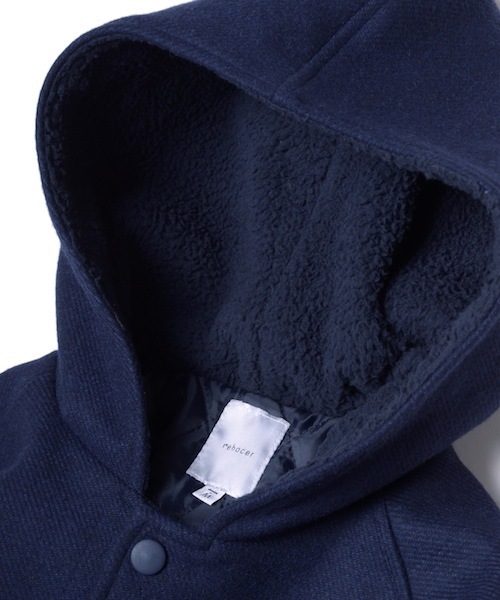 rehacer(レアセル)の「School Stadium Jacket(スタジャン・レディース・ブラック/ネイビー・LARGE/SMALL/MEDIUM)」の3枚目の写真