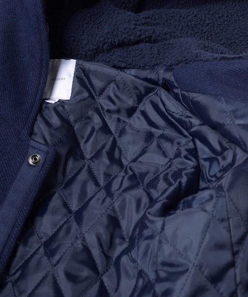 rehacer(レアセル)の「School Stadium Jacket(スタジャン・レディース・ブラック/ネイビー・LARGE/SMALL/MEDIUM)」の7枚目の写真