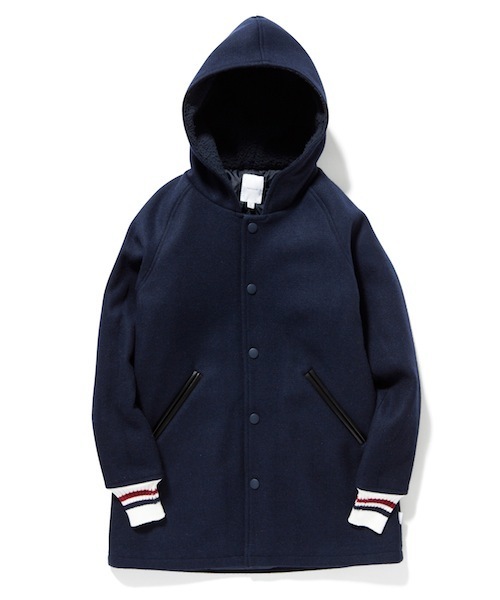 rehacer(レアセル)の「School Stadium Jacket(スタジャン・レディース・ブラック/ネイビー・LARGE/SMALL/MEDIUM)」の9枚目の写真