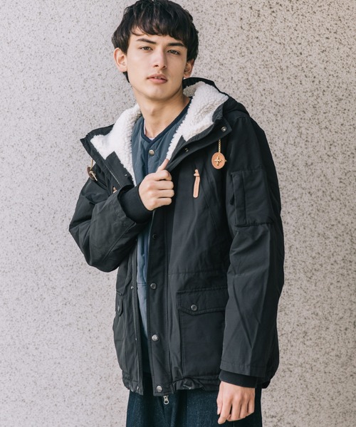 grn（ジーアールエヌ）の「grn オーバーサイズ 60/40 ボア フリース