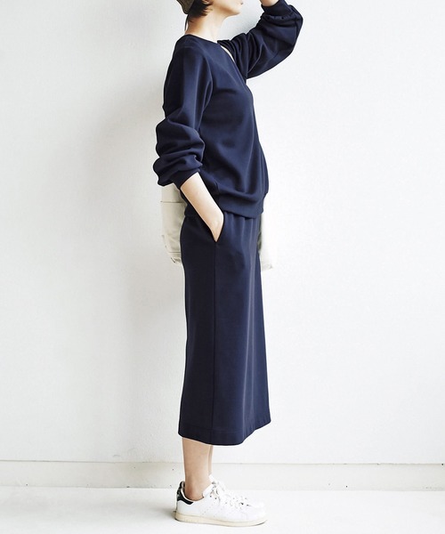 and myera(アンド マイラ)の「and myera スウェットスーツ(セットアップ・レディース・ネイビー・SMALL/X-LARGE)」の4枚目の写真
