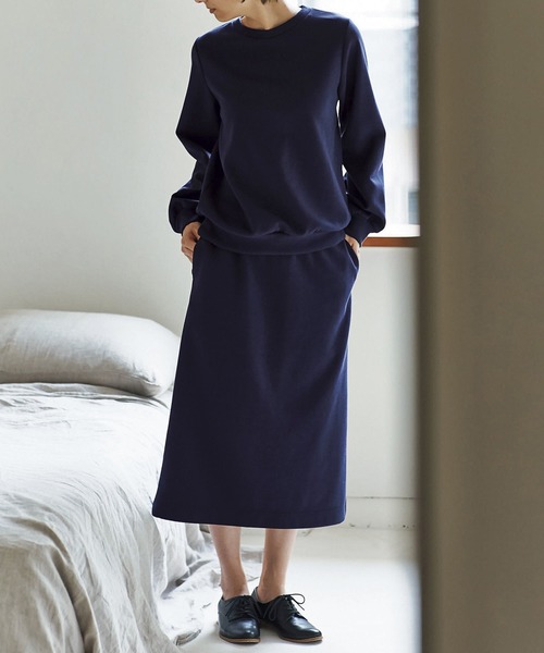 and myera(アンド マイラ)の「and myera スウェットスーツ(セットアップ・レディース・ネイビー・SMALL/X-LARGE)」の3枚目の写真