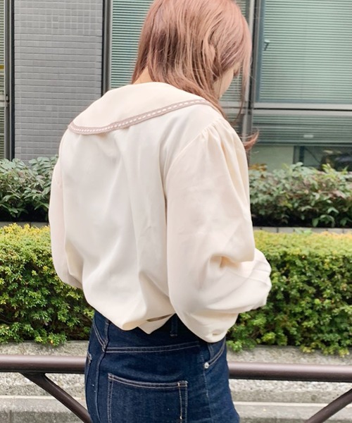 apres jour（アプレジュール）の「袖ボリュームボウタイブラウス【ZOZOTOWN限定アイテム】（シャツ/ブラウス・レディース・ブラック/オフホワイト/アイボリー・フリー）」の6枚目の写真