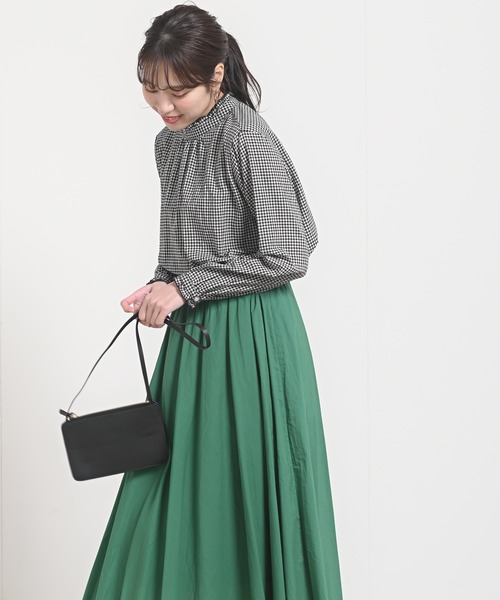 rps（アールピーエス）の「フリルネックブラウス（シャツ/ブラウス・レディース・ストライプ/ピンクベージュ/ブラック/オフホワイト/チェック/ブルーグリーン/グレー/ブラック系その他2・M）」の17枚目の写真