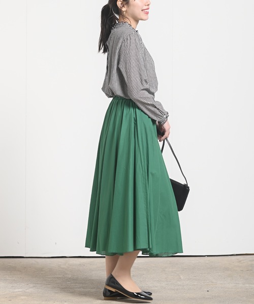 rps（アールピーエス）の「フリルネックブラウス（シャツ/ブラウス・レディース・ストライプ/ピンクベージュ/ブラック/オフホワイト/チェック/ブルーグリーン/グレー/ブラック系その他2・M）」の19枚目の写真