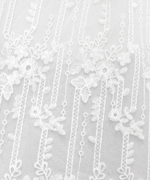 PairPair（ペアペア）の「レースシアーオーガンジーブラウス（シャツ/ブラウス・レディース・オフホワイト・FREE）」の12枚目の写真