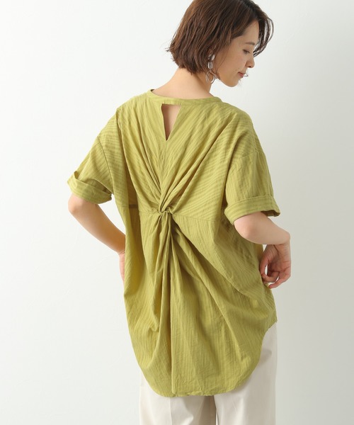LEPSIM（レプシィム）の「バックツイストロングブラウス　885213（シャツ/ブラウス・レディース・ホワイト/ブラック/イエロー・FREE）」の3枚目の写真