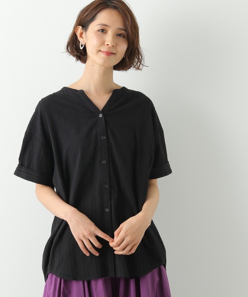 LEPSIM（レプシィム）の「バックツイストロングブラウス　885213（シャツ/ブラウス・レディース・ホワイト/ブラック/イエロー・FREE）」の7枚目の写真