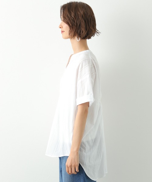 LEPSIM（レプシィム）の「バックツイストロングブラウス　885213（シャツ/ブラウス・レディース・ホワイト/ブラック/イエロー・FREE）」の14枚目の写真
