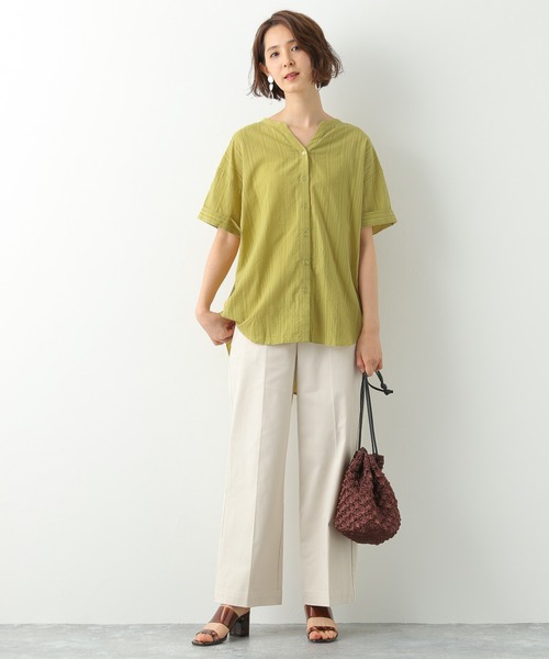 LEPSIM（レプシィム）の「バックツイストロングブラウス　885213（シャツ/ブラウス・レディース・ホワイト/ブラック/イエロー・FREE）」の11枚目の写真