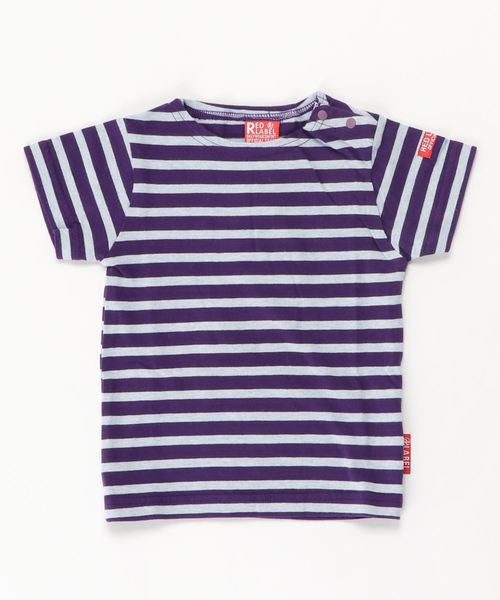 RED LABEL（レッドレーベル）の「ボーダーTシャツ（Tシャツ/カットソー・キッズ・レッド系その他/ブラウン/その他/ブルー/ネイビー/ブルー系その他/アッシュ/カーキ/レッド/その他1/その他2/ホワイト系その他/モカ/ブラウン系その他/レッド系その他2/グレー/ホワイト系その他2/グリーン/グレー系その他/チャコールグレー/パープル/サックスブルー/ライトグレー/ホワイト/レッド系その他3・150/140/160/120/90/130/100/110）」の18枚目の写真