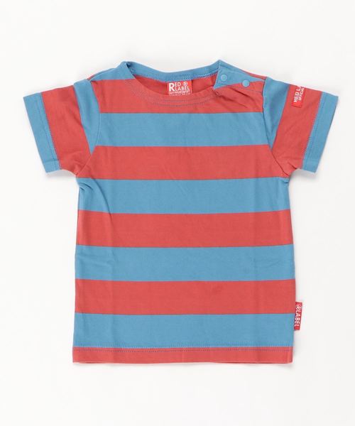 RED LABEL（レッドレーベル）の「ボーダーTシャツ（Tシャツ/カットソー・キッズ・レッド系その他/ブラウン/その他/ブルー/ネイビー/ブルー系その他/アッシュ/カーキ/レッド/その他1/その他2/ホワイト系その他/モカ/ブラウン系その他/レッド系その他2/グレー/ホワイト系その他2/グリーン/グレー系その他/チャコールグレー/パープル/サックスブルー/ライトグレー/ホワイト/レッド系その他3・150/140/160/120/90/130/100/110）」の17枚目の写真