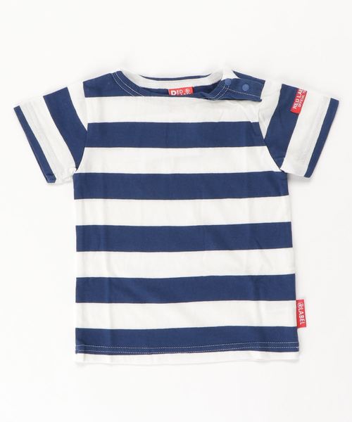 RED LABEL（レッドレーベル）の「ボーダーTシャツ（Tシャツ/カットソー・キッズ・レッド系その他/ブラウン/その他/ブルー/ネイビー/ブルー系その他/アッシュ/カーキ/レッド/その他1/その他2/ホワイト系その他/モカ/ブラウン系その他/レッド系その他2/グレー/ホワイト系その他2/グリーン/グレー系その他/チャコールグレー/パープル/サックスブルー/ライトグレー/ホワイト/レッド系その他3・150/140/160/120/90/130/100/110）」の14枚目の写真