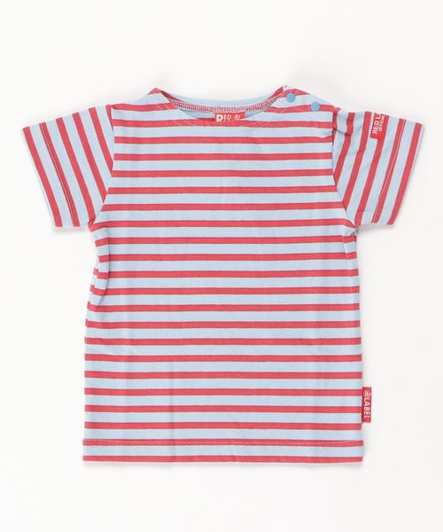 RED LABEL（レッドレーベル）の「ボーダーTシャツ（Tシャツ/カットソー・キッズ・レッド系その他/ブラウン/その他/ブルー/ネイビー/ブルー系その他/アッシュ/カーキ/レッド/その他1/その他2/ホワイト系その他/モカ/ブラウン系その他/レッド系その他2/グレー/ホワイト系その他2/グリーン/グレー系その他/チャコールグレー/パープル/サックスブルー/ライトグレー/ホワイト/レッド系その他3・150/140/160/120/90/130/100/110）」の20枚目の写真