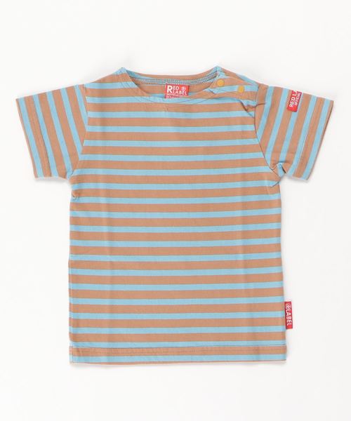 RED LABEL（レッドレーベル）の「ボーダーTシャツ（Tシャツ/カットソー・キッズ・レッド系その他/ブラウン/その他/ブルー/ネイビー/ブルー系その他/アッシュ/カーキ/レッド/その他1/その他2/ホワイト系その他/モカ/ブラウン系その他/レッド系その他2/グレー/ホワイト系その他2/グリーン/グレー系その他/チャコールグレー/パープル/サックスブルー/ライトグレー/ホワイト/レッド系その他3・150/140/160/120/90/130/100/110）」の9枚目の写真