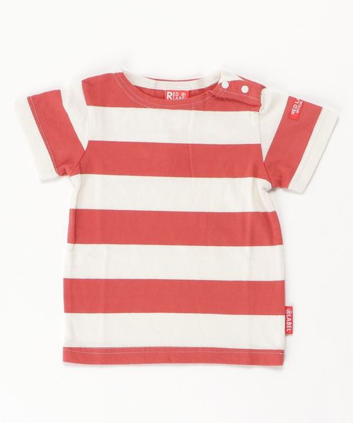 RED LABEL（レッドレーベル）の「ボーダーTシャツ（Tシャツ/カットソー・キッズ・レッド系その他/ブラウン/その他/ブルー/ネイビー/ブルー系その他/アッシュ/カーキ/レッド/その他1/その他2/ホワイト系その他/モカ/ブラウン系その他/レッド系その他2/グレー/ホワイト系その他2/グリーン/グレー系その他/チャコールグレー/パープル/サックスブルー/ライトグレー/ホワイト/レッド系その他3・150/140/160/120/90/130/100/110）」の22枚目の写真