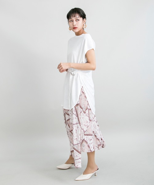 MILLION CARATS(ミリオンカラッツ)の「パネルスカーフ柄スカート(スカート・レディース・ピンク/ブルー・FREE)」の15枚目の写真