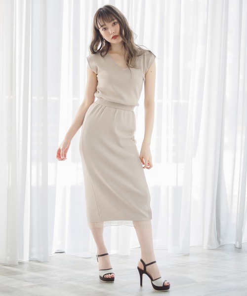 美品♡LIPSYレースワンピースS ワンピース バテンレースワンピース : ZOZOTOWN Yahoo!店 - 通販