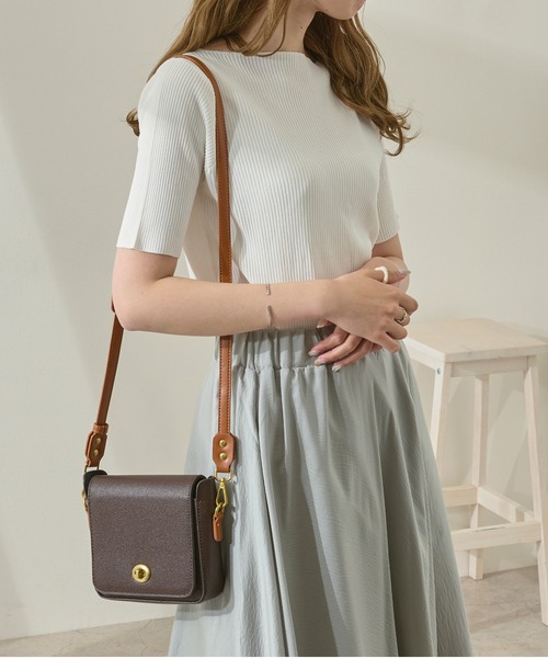 Ambre Neige(アンブルネージュ)の「リブニットトップス/【WEB/EC限定商品】(ニット/セーター・レディース・ホワイト/ブラック/ブルー/モカ・FREE)」の5枚目の写真