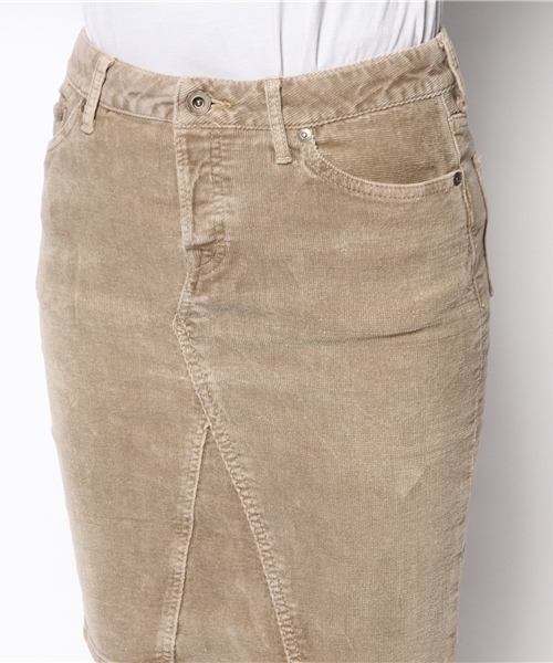 goa(ゴア)の「16コールストッレッチ 膝丈スカート(スカート・レディース・モカ/ベージュ・2/1)」の5枚目の写真