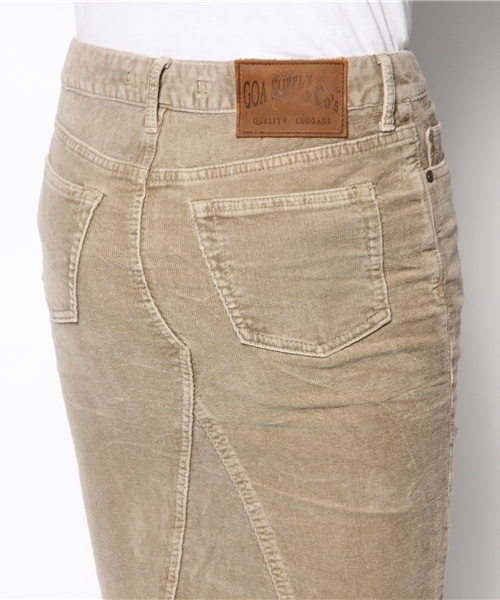 goa(ゴア)の「16コールストッレッチ 膝丈スカート(スカート・レディース・モカ/ベージュ・2/1)」の6枚目の写真