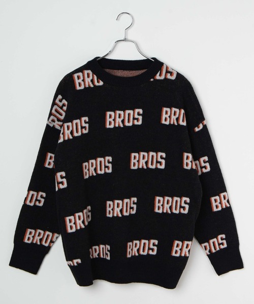 DING（ディング）の「DING/BROSロゴニット（ニット/セーター・レディース・ホワイト/ブラック/グリーン・FREE）」の9枚目の写真