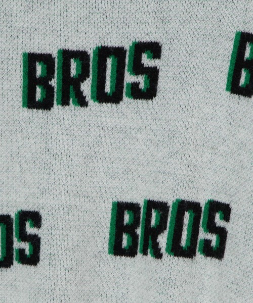 DING（ディング）の「DING/BROSロゴニット（ニット/セーター・レディース・ホワイト/ブラック/グリーン・FREE）」の13枚目の写真