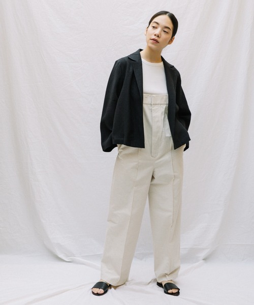 Liyoca】リネンワッシャージャケット（テーラードジャケット）｜Liyoca