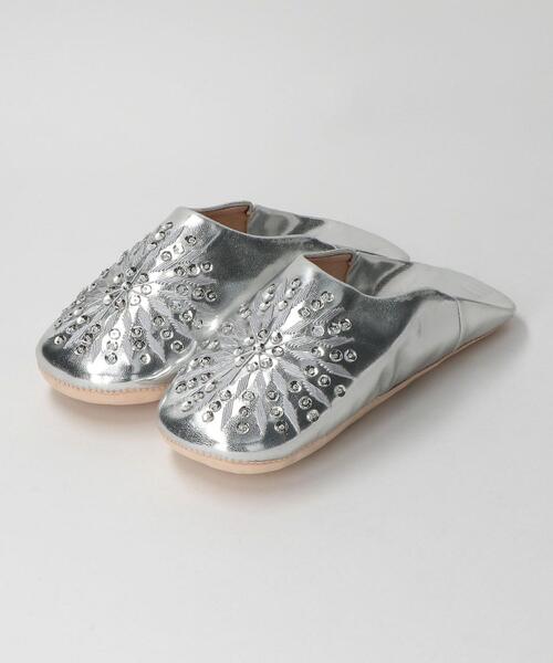 Fatima Morocco スパンコール レザーバブーシュ ルームシューズ スリッパ Fatima Morocco ファティマモロッコ のファッション通販 Zozotown