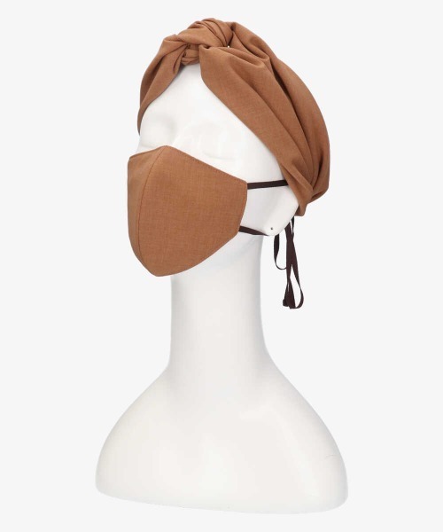 OVERRIDE（オーバーライド）の「【OVERRIDE】OR WEATHER HAIRBAND&MASK/（ヘアバンド・レディース・ベージュ/ネイビー/ピンク/ブラウン・FREE）」の2枚目の写真